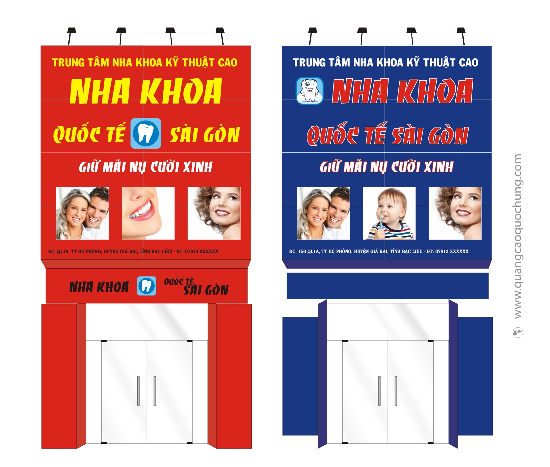 Mặt dựng Nha khoa Quốc tế Sài Gòn